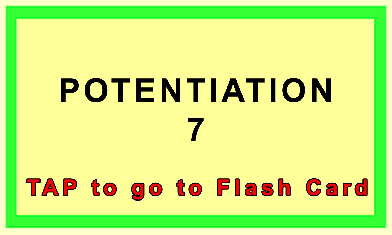 Potentiation Front